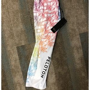 Peloton Pride Prism White Capri Size S